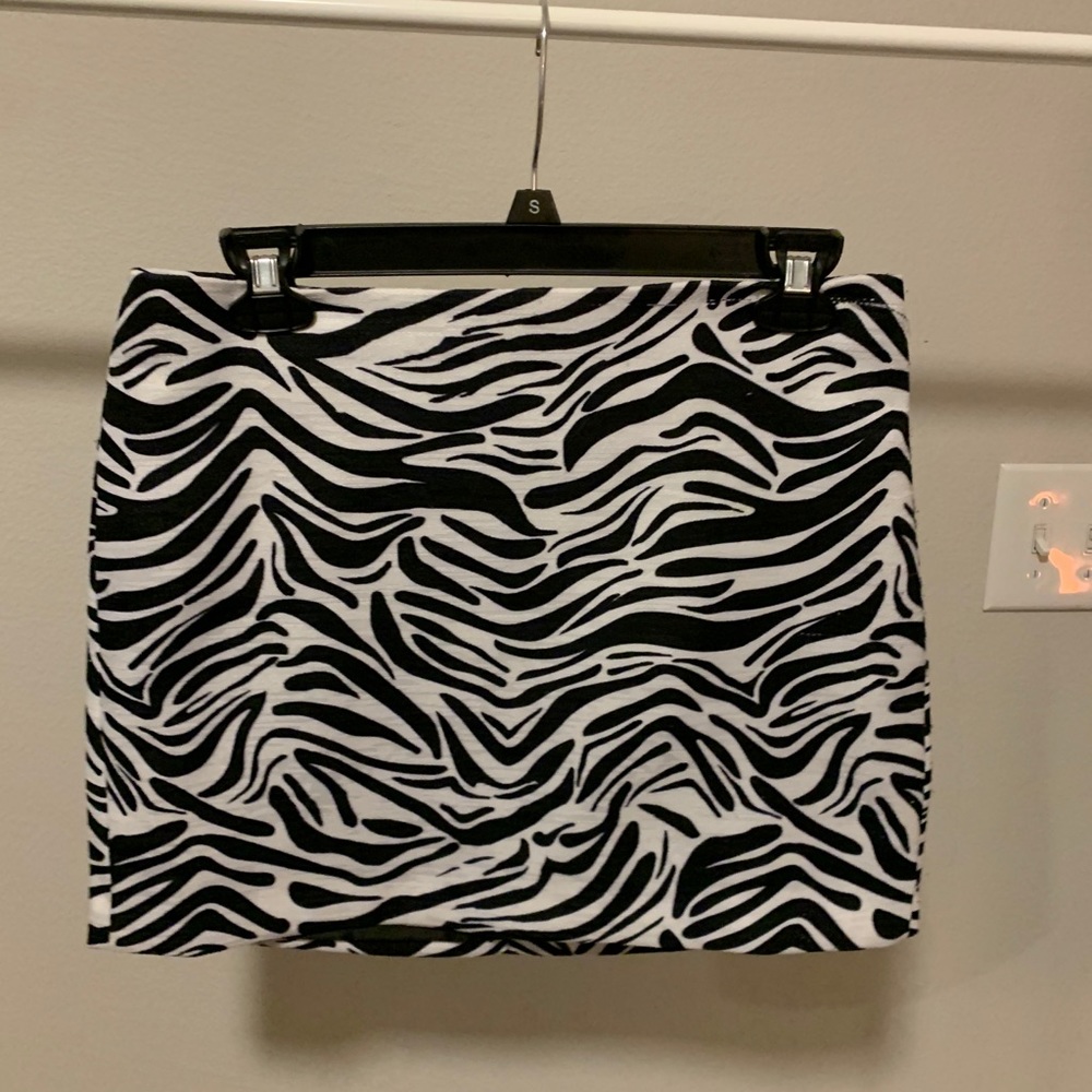 Zebra Mini Skirt